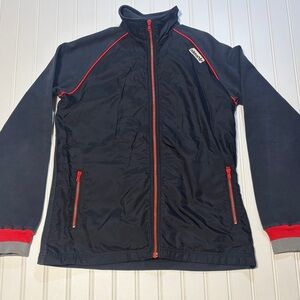 Adidas Medium women’s track jacket black with red accents